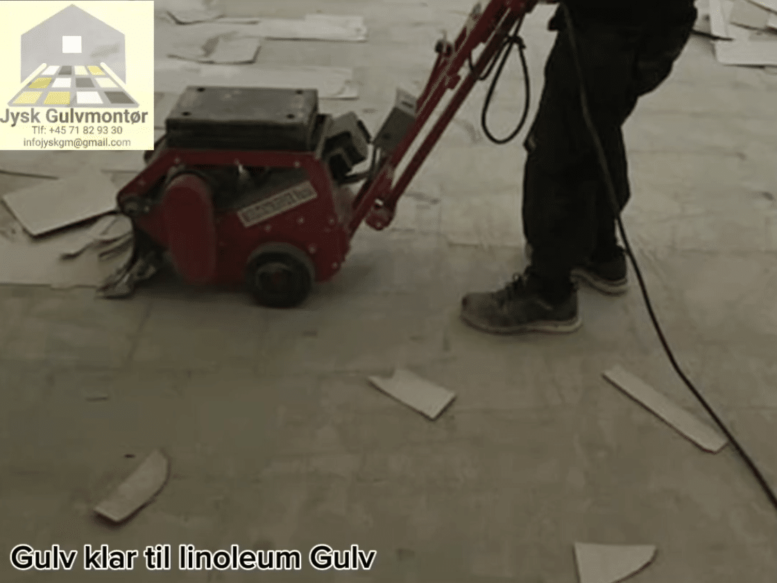 Gulv klar til linoleum